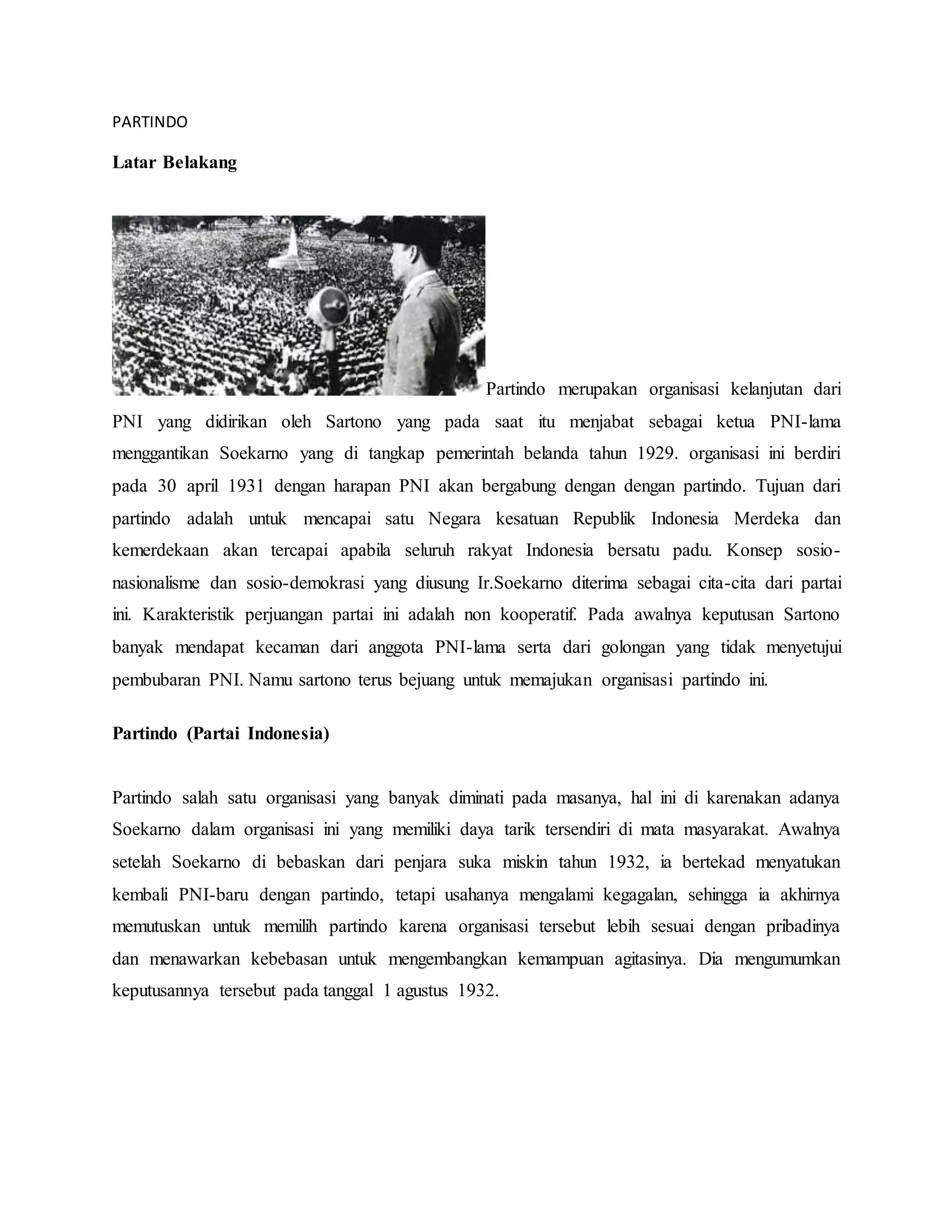 Partai Indonesia | DOCX