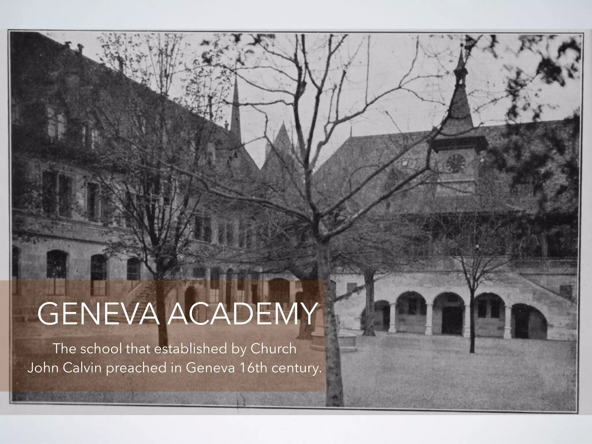 GENEVA ACADEMY
 