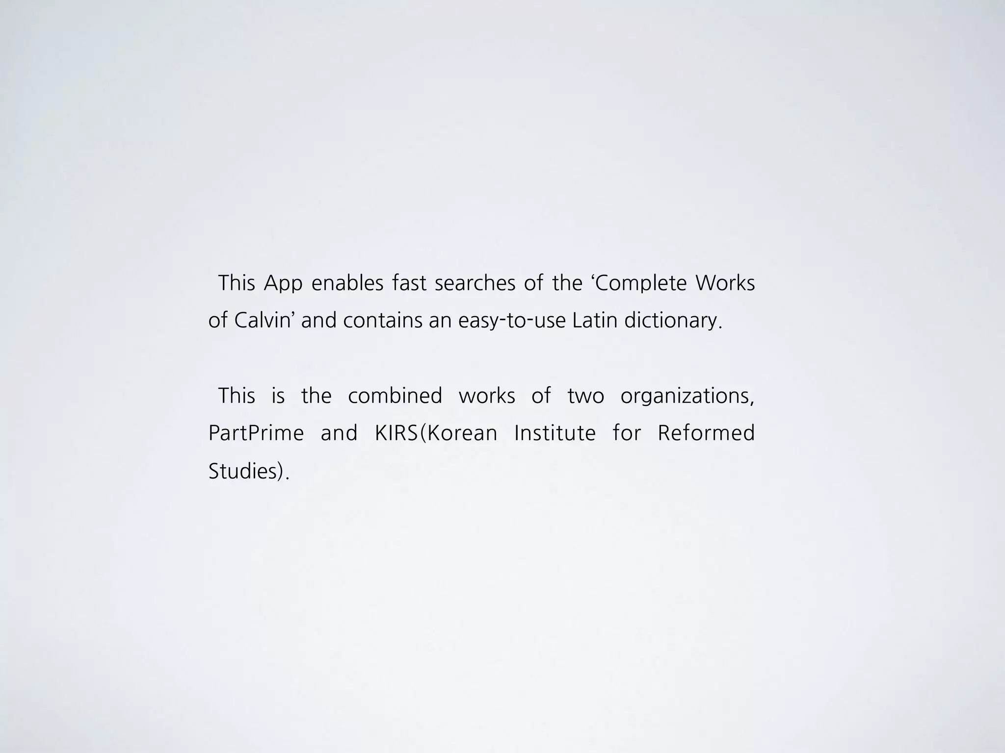 WHAT IS CALVINI OPERA?
 