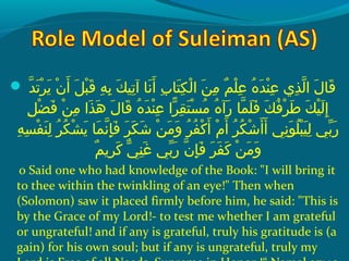  ‫و‬ ‫دو‬ّ‫نْل‬ ‫ت‬َ‫ًة‬ ‫ر‬ْ‫َم‬ ‫مي‬َ‫ًة‬  ‫نو‬ْ‫َم‬ ‫أ‬َ‫ًة‬  ‫ِلو‬َ‫ًة‬ ‫ب‬ْ‫َم‬ ‫ق‬َ‫ًة‬  ‫هو‬ِ‫ك‬ ‫ب‬ِ‫ك‬  ‫كو‬َ‫ًة‬ ‫تي‬ِ‫ك‬ ‫ن او آ‬َ‫ًة‬ ‫أ‬َ‫ًة‬  ‫بو‬ِ‫ك‬ ‫ت ا‬َ‫ًة‬ ‫ك‬ِ‫ك‬ ‫ل‬ْ‫َم‬ ‫نو ا‬َ‫ًة‬ ‫م‬ِ‫ك‬  ‫مو‬ٌ ‫ل‬ ‫ل‬ْ‫َم‬ ‫ع‬ِ‫ك‬  ‫هو‬ُ‫ًد‬ ‫د‬َ‫ًة‬ ‫ن‬ْ‫َم‬ ‫ع‬ِ‫ك‬  ‫ذ يو‬ِ‫ك‬ ‫ل‬ّ‫نْل‬ ‫لو ا‬َ‫ًة‬ ‫ق ا‬َ‫ًة‬
 ‫ِلو‬ِ‫ك‬ ‫ض‬ْ‫َم‬ ‫ف‬َ‫ًة‬  ‫نو‬ْ‫َم‬ ‫م‬ِ‫ك‬  ‫ذاو‬َ‫ًة‬ ‫ه‬َ‫ًة‬  ‫لو‬َ‫ًة‬ ‫ق ا‬َ‫ًة‬  ‫هو‬ُ‫ًد‬ ‫د‬َ‫ًة‬ ‫ن‬ْ‫َم‬ ‫ع‬ِ‫ك‬  ‫راو‬ّ‫ع ا‬ ‫ق‬ِ‫ك‬ ‫ت‬َ‫ًة‬ ‫س‬ْ‫َم‬ ‫م‬ُ‫ًد‬  ‫هو‬ُ‫ًد‬ ‫رآ‬َ‫ًة‬  ‫م او‬ّ‫نْل‬ ‫ل‬َ‫ًة‬ ‫ف‬َ‫ًة‬  ‫كو‬َ‫ًة‬ ‫ف‬ُ‫ًد‬ ‫ر‬ْ‫َم‬ ‫ط‬َ‫ًة‬  ‫كو‬َ‫ًة‬ ‫ي‬ْ‫َم‬ ‫ل‬َ‫ًة‬ ‫إ‬ِ‫ك‬
 ‫هو‬ِ‫ك‬ ‫س‬ِ‫ك‬ ‫ف‬ْ‫َم‬ ‫ن‬َ‫ًة‬ ‫ل‬ِ‫ك‬  ‫رو‬ُ‫ًد‬ ‫ك‬ُ‫ًد‬ ‫ش‬ْ‫َم‬ ‫مي‬َ‫ًة‬  ‫م او‬َ‫ًة‬ ‫ن‬ّ‫نْل‬ ‫إ‬ِ‫ك‬ ‫ف‬َ‫ًة‬  ‫رو‬َ‫ًة‬ ‫ك‬َ‫ًة‬ ‫ش‬َ‫ًة‬  ‫نو‬ْ‫َم‬ ‫م‬َ‫ًة‬ ‫و‬َ‫ًة‬  ‫رو‬ُ‫ًد‬ ‫ف‬ُ‫ًد‬ ‫ك‬ْ‫َم‬ ‫أ‬َ‫ًة‬  ‫مو‬ْ‫َم‬ ‫أ‬َ‫ًة‬  ‫رو‬ُ‫ًد‬ ‫ك‬ُ‫ًد‬ ‫ش‬ْ‫َم‬ ‫أ‬َ‫ًة‬ ‫أ‬َ‫ًة‬  ‫نيو‬ِ‫ك‬ ‫و‬َ‫ًة‬ ‫ل‬ُ‫ًد‬ ‫ب‬ْ‫َم‬ ‫ي‬َ‫ًة‬ ‫ل‬ِ‫ك‬  ‫بيو‬ّ ‫َش‬ ‫ر‬َ‫ًة‬
‫م‬ٌ ‫ل‬ ‫رمي‬ِ‫ك‬ ‫ك‬َ‫ًة‬  ‫يو‬ّ ‫َك‬ ‫ن‬ِ‫ك‬ ‫غ‬َ‫ًة‬  ‫بيو‬ّ ‫َش‬ ‫ر‬َ‫ًة‬  ‫نو‬ّ‫نْل‬ ‫إ‬ِ‫ك‬ ‫ف‬َ‫ًة‬  ‫رو‬َ‫ًة‬ ‫ف‬َ‫ًة‬ ‫ك‬َ‫ًة‬  ‫نو‬ْ‫َم‬ ‫م‬َ‫ًة‬ ‫و‬َ‫ًة‬
0 Said one who had knowledge of the Book: I will bring it
to thee within the twinkling of an eye! Then when
(Solomon) saw it placed firmly before him, he said: This is
by the Grace of my Lord!- to test me whether I am grateful
or ungrateful! and if any is grateful, truly his gratitude is (a
gain) for his own soul; but if any is ungrateful, truly my
 