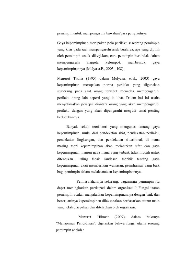 Partisipasi dalam organisasi