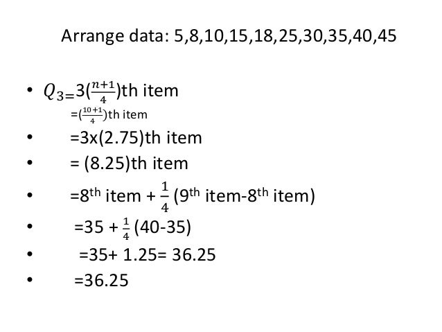 Quartiles Deciles And Percentiles