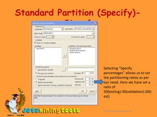 Standard Partition (Automatic)-Step 1http://dataminingtools.net