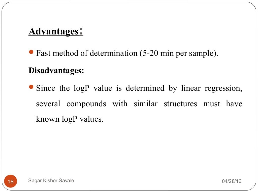 Partition Coefficient Partition coefficient