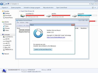 Partition find and mount | PPTX