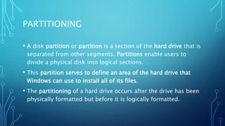 Partitioning | PPTX