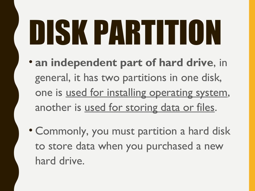 Partitioning a Hard Drive