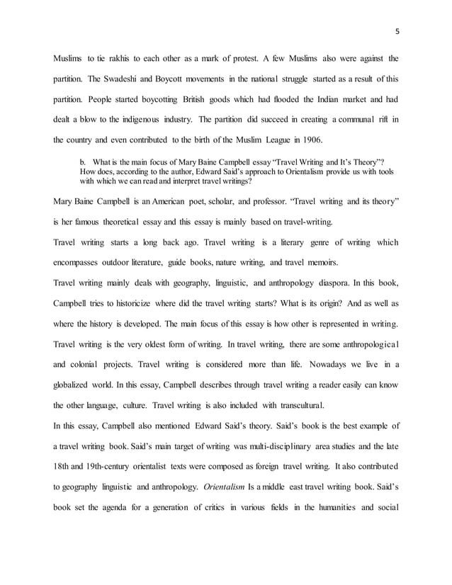 Partition literature