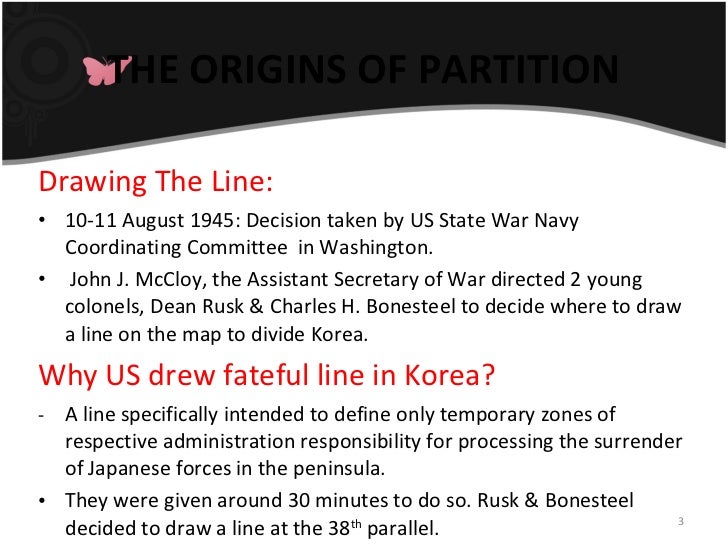Partition of Korea