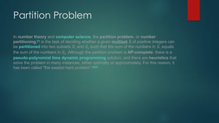Partition Of Sets - Maths project, Engineering CSE | PPTX