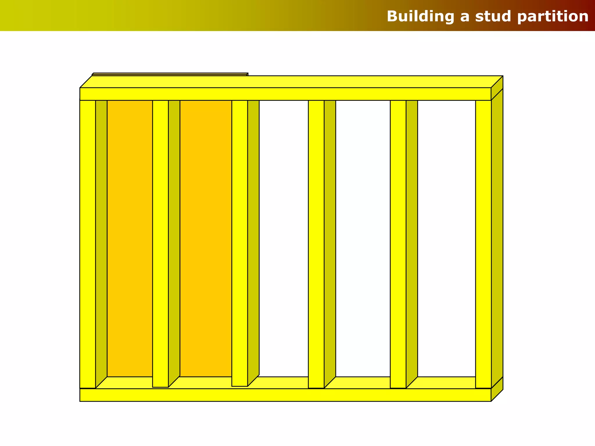Building a stud partition
 