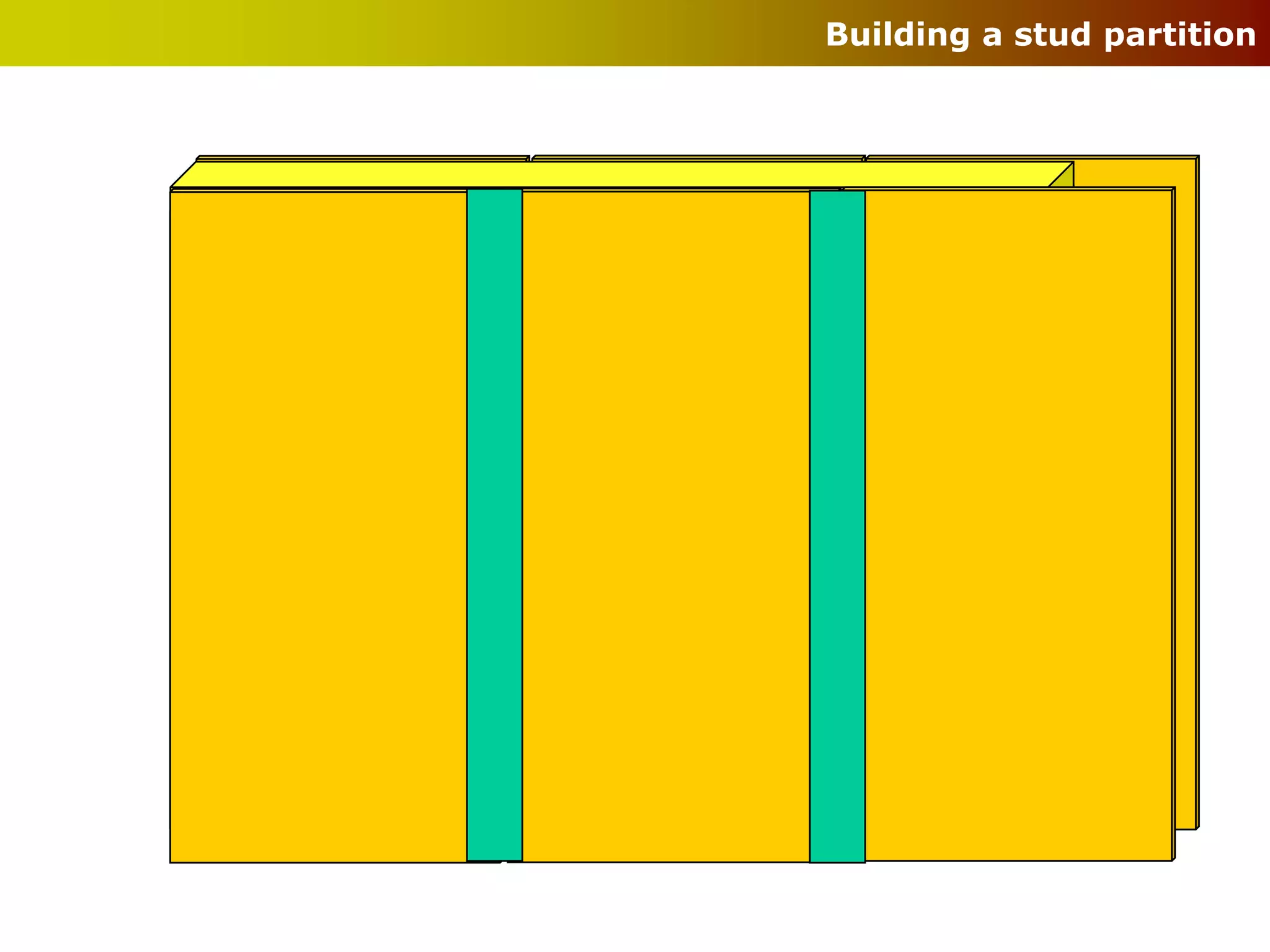Building a stud partition
 