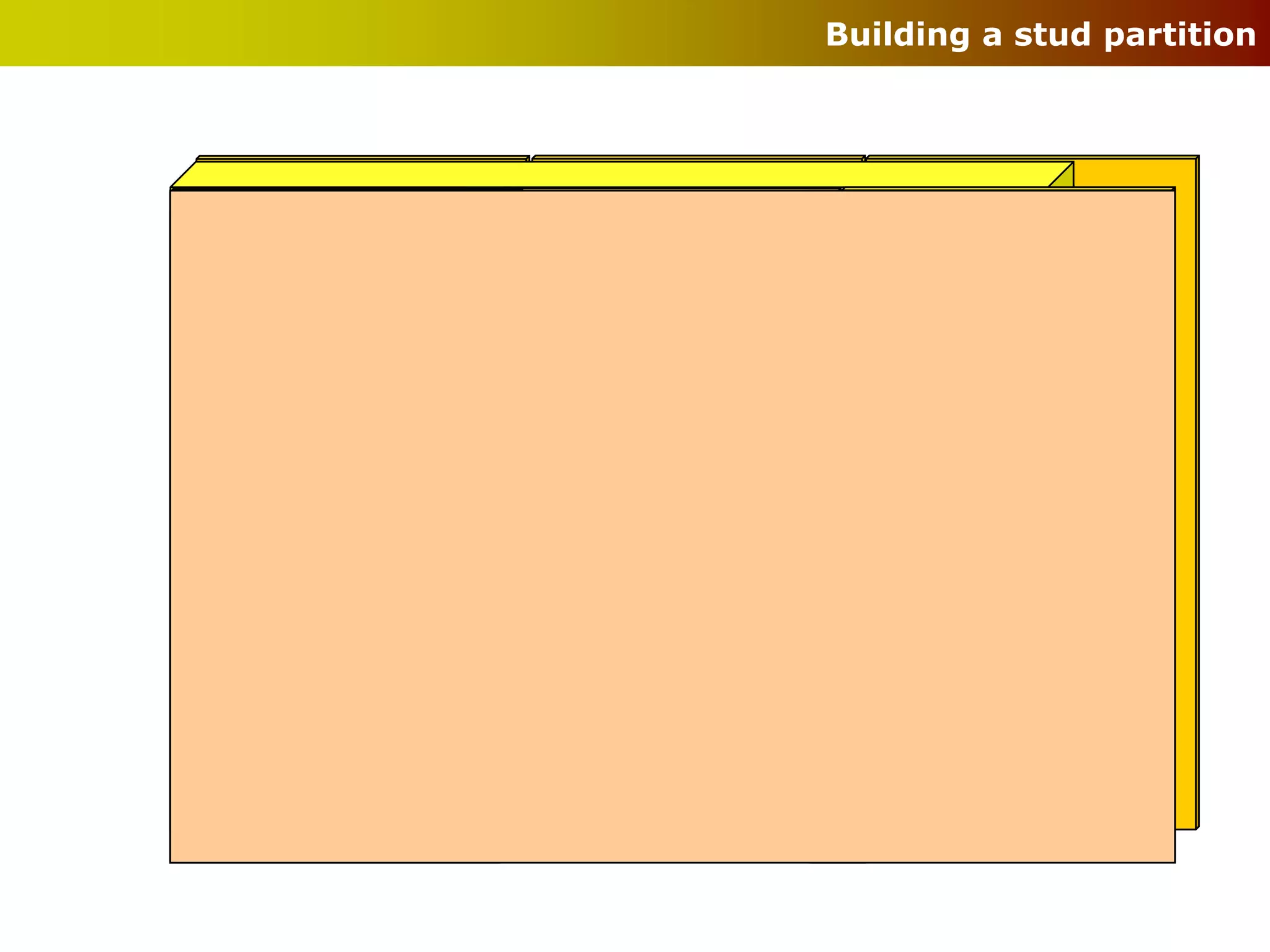 Building a stud partition
 