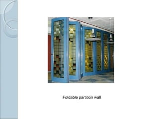 Foldable partition wall
 