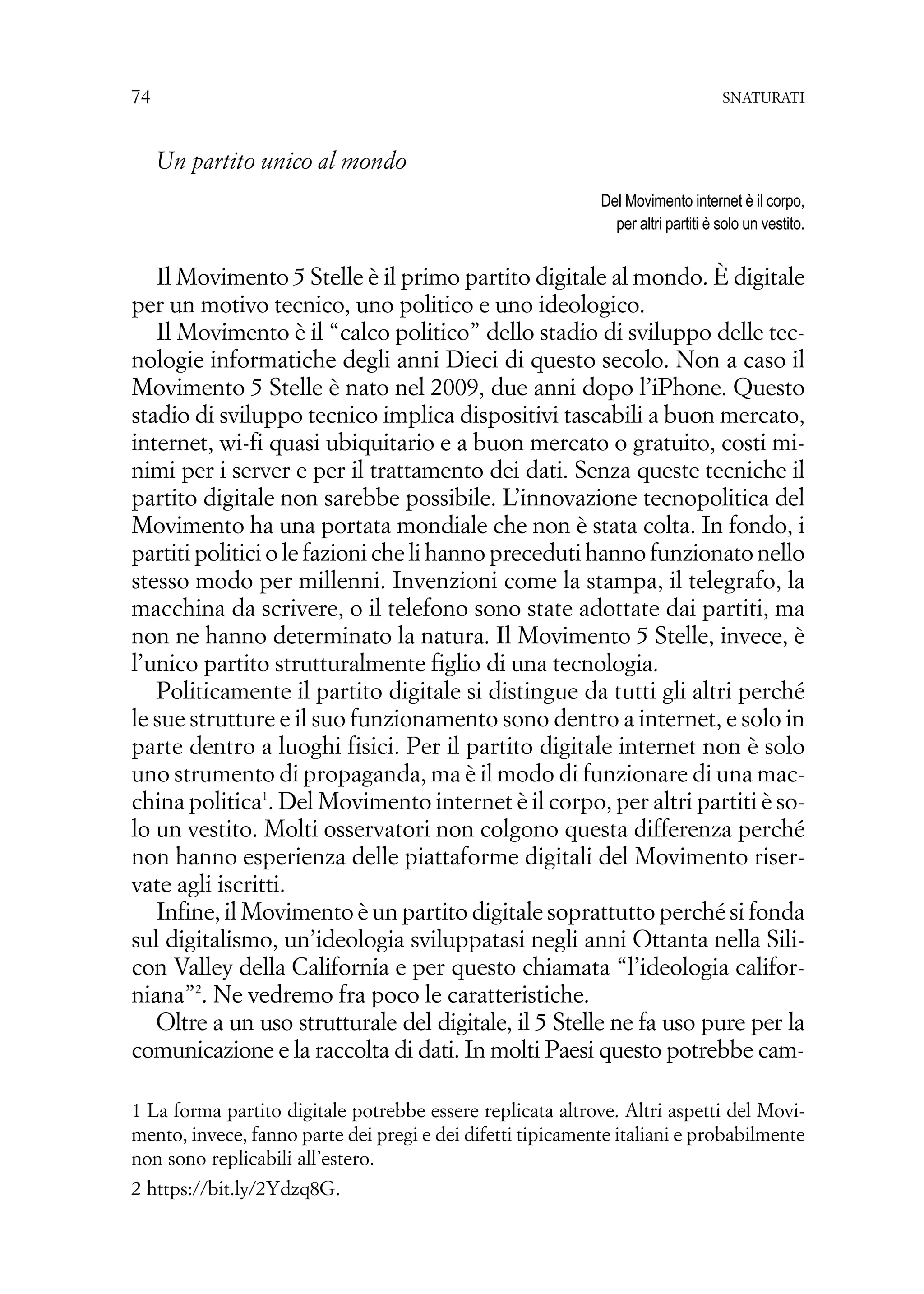 Un Partito digitale snaturati_2020_morosini