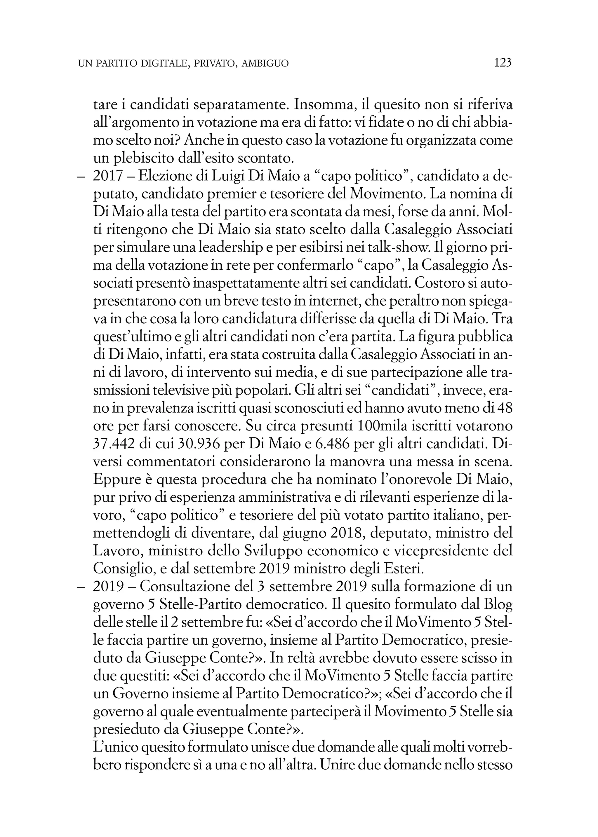 Un Partito digitale snaturati_2020_morosini