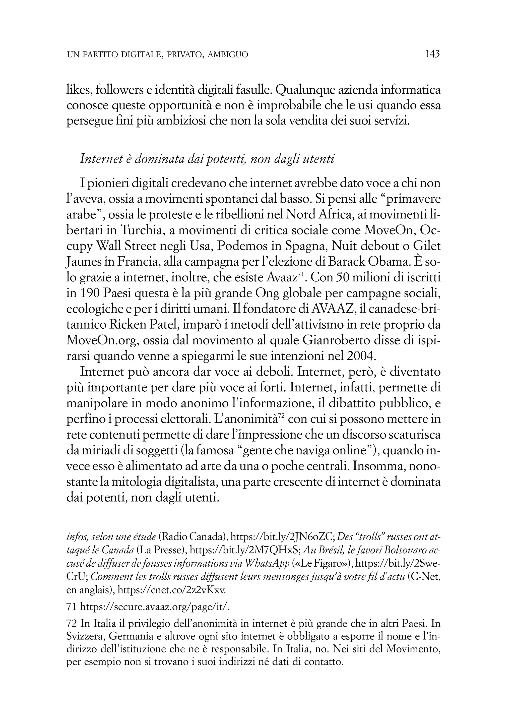 Un Partito digitale snaturati_2020_morosini