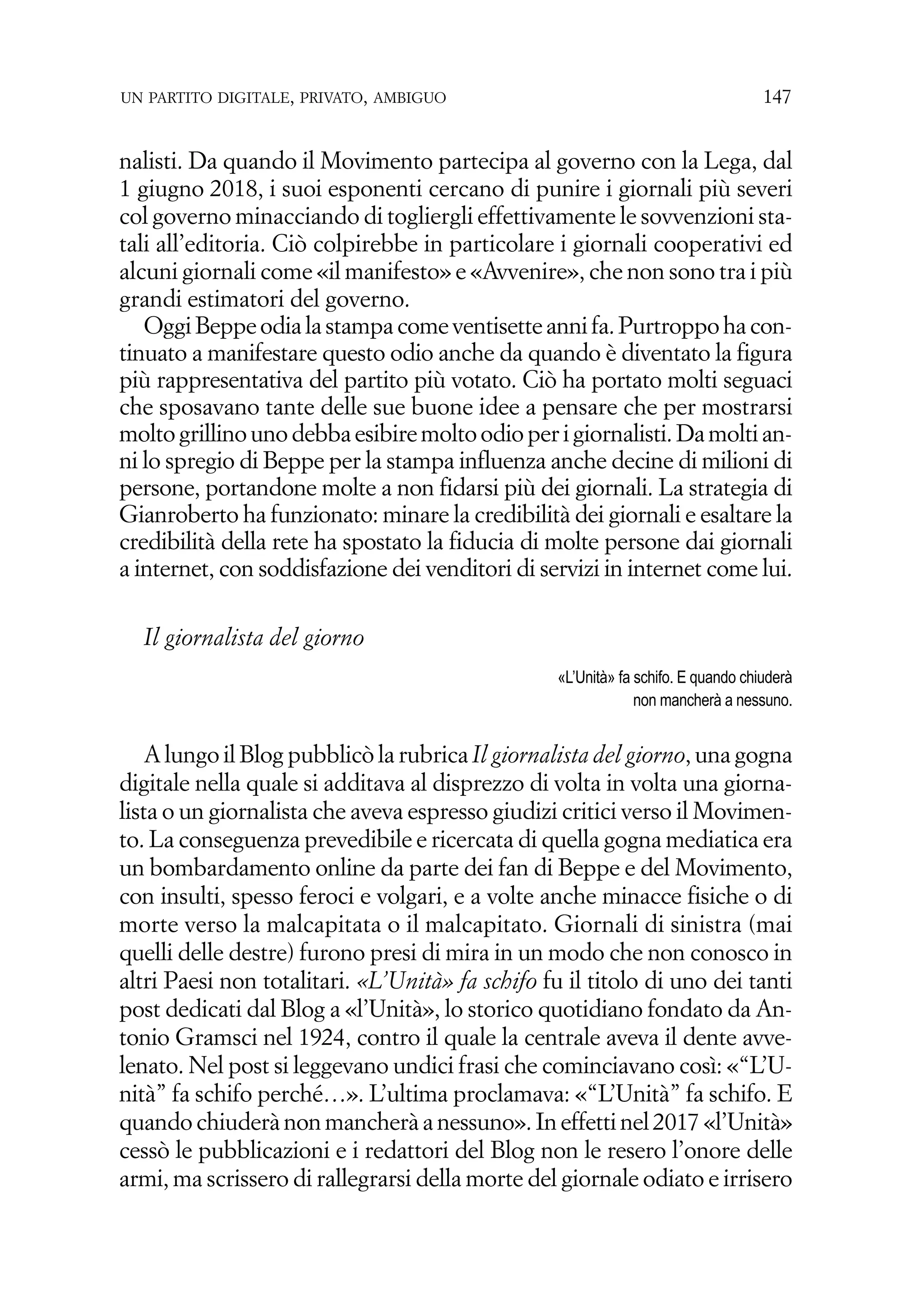 Un Partito digitale snaturati_2020_morosini