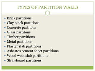 Partitining Blocks Partiton wall and adhesives | PPTX