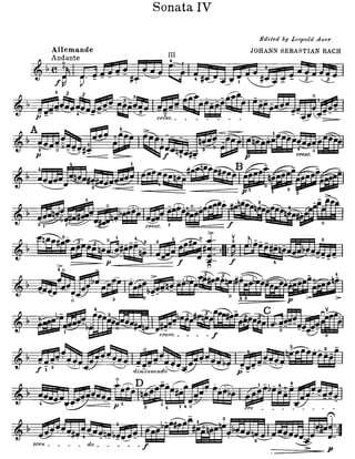 Partitura   bach - partita no.2 em re menor, bwv 1004