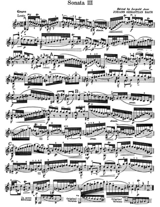 Partitura   bach - sonata no.2 em la menor, bwv 1003