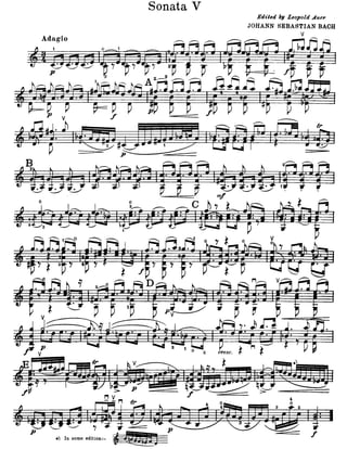 Partitura   bach - sonata no.3 em dó maior, bwv 1005