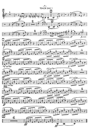 -?, -
TENOR SAX 1
- .ff
 