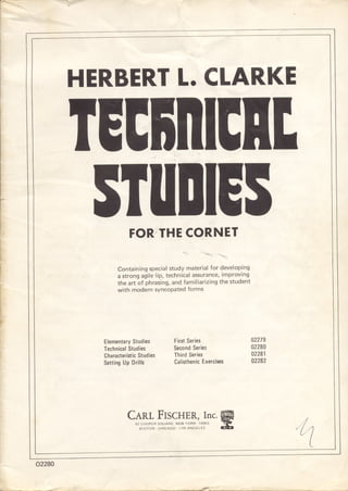 Tecnical studies for the cornet