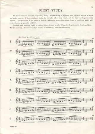 Tecnical studies for the cornet | PDF