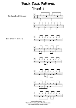 Snare Drum Solo
Copyright 1998 Kevin Tuck
this copy licensed from World Percussion
htp://www.worldpercussion.com.au
 