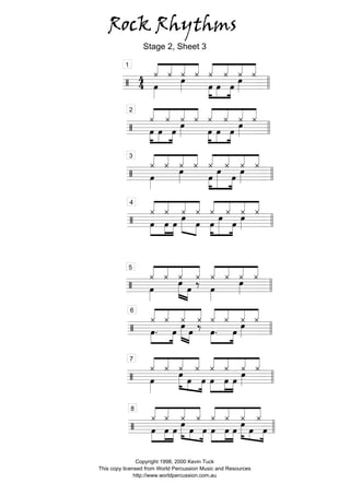 Copyright 2000 Kevin Tuck
This is a licensed copy from World Percussion
http://www.worldpercussion.com.au
 