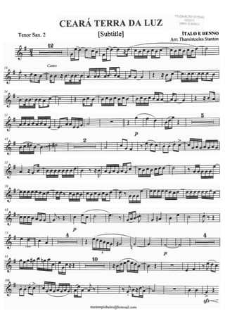Tenor Sax.2 [Subtitle] ~TALOE R E N O
Arr: Themistcoles Stanton
 