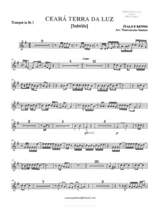 Trumpet in Bb 3
[Subtitle] ~TALOE RENNO
Arr: Thernistcoles Stanton
canto
 