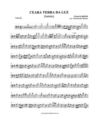 CEA- TERRA DA LUZ
Tuba Bb
[Subtitle] ~TALOE RENNO
Arr:Themistcoles Stanton
 