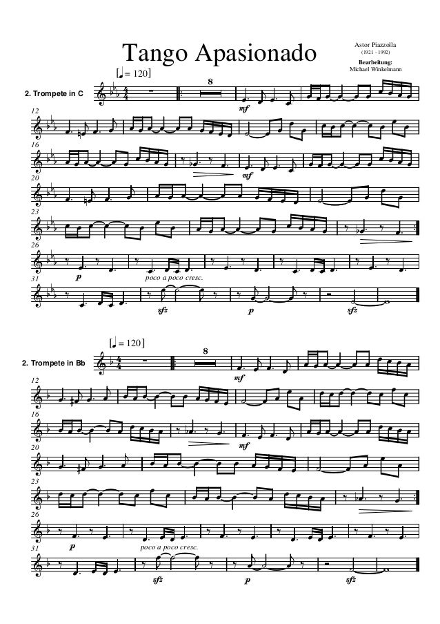 Tango Apasionado (quarteto trombone)