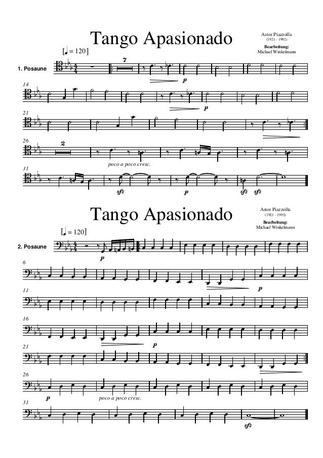 Tango Apasionado (quarteto trombone)