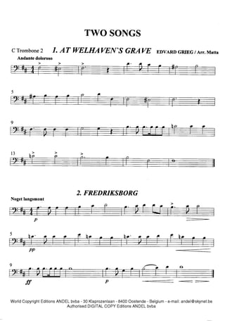 Duas peças clássicas para quarteto de trombones