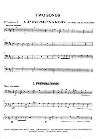 Duas peças clássicas para quarteto de trombones