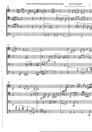 Under the pillow  - Trombone Quartet