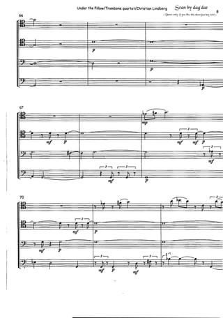 Under the pillow  - Trombone Quartet