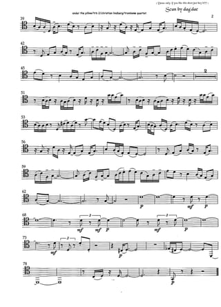 Under the pillow  - Trombone Quartet