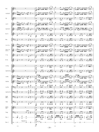 Across the Great Divide-score 6/8/07 2:47 PM p. 24
- 24 -
Picc.
[
]
! YY
Y Q C
ff
. C C C. C C C C C. C C. C OC C C C C C C C. C. C C C. C C C C C. C C.
1st/2nd Fl. ! YY
Y
C
>
C C C C. C. UT
C C.
h
C T C
ff
. C C C. C C C C C. C C. C OC C C C C C C C. C. C C C. C C C C C. C C.
Ob. ! YY
Y Q C
ff
C. C. T
h
C C C C. C C. C. T
h
C C C C. C C. C. T
h
C C C C.
1st Cl.
[
]
! Y
C>
C C C C. C.
UT
C C.
h
C T C
ff
. C C C. C C C C C. C C. C OC C C C C C C C. C. C C C. C C C C C. C C.
2nd/3rd Cl. ! Y C
>C C C C. C.
UT C C.
g
C
T
C
ff
. C C C. C C C C C.
C C. C OC C C C C C C C. C. C C C. C C C C C.
C C.
Bs. Cl. ! Y g
C
T S T g
C.
g
C
T
C
ff
C. C.
T g
C C C C. C C. C.
T g
C C C C. C C. C.
T g
C C C C.
Bsn.
[
]
#
YY
Y
g
C
T S T
g
C. h
C T
C
ff
C. C.
T g
C C C C. C C. C.
T g
C C C C. C C. C.
T g
C C C C.
1st A. Sx.
[
]
!
C
>
C C C C.
C. UT C C.
h
C T C
ff
. C C C. C C C C C. C C. C OC C C C C C C C. C. C C C. C C C C C. C C.
2nd A. Sx.
Al. Cl. !
C
>
C C C C.
C. UT C C.
h
C T C
ff
. C C C. C C C C C. C C. C OC C C C C C C C. C. C C C. C C C C C. C C.
T. Sx. ! Y
g
C
T S T g
C.
g
C
T
C
ff
C. C.
T g
C C C C. C C. C.
T g
C C C C. C C. C.
T g
C C C C.
B. Sx. !
g
C
T S T g
C.
g
C
T
C
ff
C. C.
T g
C C C C. C C. C.
T g
C C C C. C C. C.
T g
C C C C.
1st Trp.
[
]
! Y Q C
ff
C. C. T
h
C C C C. C C. C. T
h
C C C C. C C. C.
T
h
C C C C.
2nd/3rd Trp. ! Y Q C
ff
a2
C. C.
T g
C C C C. C C. C.
T g
C C C C.
C C. C. T
h
C C C C.
1st Hn.
[
]
! YY C
>
C C C C. C. UT C C.
h
C T C
ff
. C C C. C C C C C. C C. C OC C C C C C C C. C. C C C. C C C C C. C C.
2nd Hn. ! YY C
>
C C C C. C. UT C C.
h
C T C
ff
. C C C. C C C C C. C C. C OC C C C C C C C. C. C C C. C C C C C. C C.
1st Trb.
[
]
#
YY
Y h
C
T S T h
C.
h
C
T
C
ff
C. C.
T h
C C C C. C C. C.
T h
C C C C. C C. C.
T h
C C C C.
2nd/3rd Trb.
#
YY
Y h
C
C T S T
h
C.
C
h
C
C T C
ff
C
C.
C
C.
C T
h
C
C
C
C
C
C
C.
C
C
C
C.
C
C.
C T
h
C
C
C
C
C
C
C.
C
C
C
C.
C
C.
C T
h
C
C
C
C
C
C
C.
C
Euph.
(Bar.)
#
YY
Y
g
C
T S T g
C. h
C T C
ff
C. C.
T g
C C C C. C C. C.
T g
C C C C. C C. C.
T g
C C C C.
Tuba
#
YY
Y
g
C
T S T g
C.
g
C
T
C
ff
C. C.
T g
C C C C. C C. C.
T g
C C C C. C C. C.
T g
C C C C.
Mallet
Perc.
[
]
! YY
Y Q C
ff
C C T
h
C C C C C C C T
h
C C C C C C C T
h
C C C C
Timp.
#
YY
Y
R C C
h
C T
C
ff
C C
T g
C C C C C C C
T g
C C C C C C C
T g
C C C C
Perc. 1 $
g
C
T
S R C C C C C C T
g
C
UT C C C C C C C C T
g
C
UT C C C C C C C C T
g
C
UT C CC S R C
ff
C C T C T C C C C T C T C C C C T C T C
Perc. 2 $ R
Slapstick
C
>
S í
ff
Crash Cym. S R í S R í S R
119 120 121 122
 