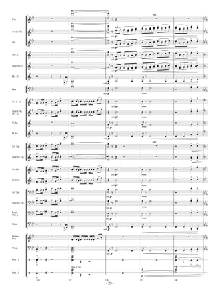 Across the Great Divide-score 6/8/07 2:47 PM p. 28
- 28 -
Picc.
[
]
! YY Q Q Q YY
Y
A
h
C
T S R
rit.
t
1st/2nd Fl. ! YY Q YY
Y
A
A
h
C
C T C
p
a2
C CC CC CC CC CC CC CC CC CC CC CC CC CC CC CC CC
C>
C C>
C
sub.
t
Ob. ! YY Q YY
Y
A
h
C T
C
p
C C C C C C C C C C C C C C C C C C> C
>
sub.
t
1st Cl.
[
]
! Q Y
A
h
C
t
T
C
p
C C C C C C C C C C C C C C C C C C> C>
sub.
2nd/3rd Cl. ! Q YA
g
C
t
T
C
p
C CC CC CC CC CC CC CC CC CC CC CC CC CC CC CC CC
C
>
CY C
>
C
sub.
Bs. Cl. ! YR S T
C>
C A>
g
C
p
T
B C
g
C
T
B C C C C>> C>
sub.
Bsn.
[
]
#
YY Q YYY
A>
h
C
p
T OB
h
C
cresc.
T OB R CY > C>
sub.
1st A. Sx.
[
]
!
W X
C. C C C
>
C.
C C C
>
C. C C C. C C C C C. C C.
S OB
p h
C
cresc.
T OB R C
> C>
sub.
2nd A. Sx.
Al. Cl. !
W X
C. C C C
>
C.
C C C
>
C. C C C. C C C C C. C C.
S OB
p h
C
cresc.
T OB R C
>
C
>
sub.
T. Sx. ! Q YA
>
g
C
p
T
OB
g
C
cresc.
T
OB
R C
>
C
>
sub.
B. Sx. !
W XR S T
C
>
C A>
g
C
p
T
B C
g
C
T
B C C C C
>
C
>
sub.
1st Trp.
[
]
! Q YC. C C C
> C.
C C C> A>
h
C
T S R
rit.
R C
>
C
>
2nd/3rd Trp. ! Q YC.a2
C C CY
>
C
>
C A
>
A
h
CC T S R R CY C
>
CC
>
C
.
C CC
.
C C
1st Hn.
[
]
! Y YY
C. C C C
>
C. C C C
>
C. C C C. C C C C C. C C.
S OB
p h
C
cresc.
T OB R C
> C>
sub.
2nd Hn. ! Y YY
C. C C C
>
C. C C C
>
C. C C C. C C C C C. C C.
S OB
p h
C
cresc.
T OB R C
>
C
>
sub.
1st Trb.
[
]
#
YY YYY
C. C C C> C.
C C C> A>
h
C
p
T
OB
h
C
cresc.
T
OB
R
C> C>
sub.
2nd/3rd Trb.
#
YY YYY
C.a2
C C CY > C.
C C C>
C A>A
h
C
p
C T
OB OB
h
CC
cresc.
T
OB OB R
C>
CY C>
C
sub.
Euph.
(Bar.)
#
YY YYY
C. C C CY > C.
C C C
> A>
h
C
p
T OB
h
C
cresc.
T OB R C
>
C
>
sub.
Tuba
#
YY YY
Y
R S T
C
>
C A>
g
C
p
T
B C
g
C
T
B C C C
C> C>sub.
Mallet
Perc.
[
]
! YY Q Q Q Q YY
YC. C C C C C C C C.
C C.
Timp.
#
YY YY
Y
g
C
>
T S R
A___
>
g
C
p
T
B C
g
C
T
B C C C C
>
C
>
sub.
Perc. 1 $ Q Q
g
C
>
A___
A___
h
C
>
T S R C S R C
mp
S C
>
C
>
Perc. 2 $ QÇ___
Ç
p
___
Ç___
í
>
S R í
Sus. Cym.
S R
136 137 138 139 140
 