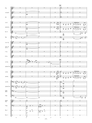 Across the Great Divide-score 6/8/07 2:47 PM p. 5
- 5 -
Picc.
[
]
! YY Q Q Q Q YY
Y Q Q
16
1st/2nd Fl. ! YY Q Q YY
Y Q QA
mp
A
Ob. ! YY Q Q Q Q YY
Y Q Q
1st Cl.
[
]
! Q YA
mp
A R S
C CY C- C- C-
C- C C C C C C C
2nd/3rd Cl. ! Q YA
mp
A R S
C CY C- C- C-
C- C C C C C C C
Bs. Cl. ! Q Y
A A A
A
mp
B
g
C
C-
g
C-
Bsn.
[
]
#
YY Q YYYC C
C OC
g
C
Play
A A
A
mp
B
g
C
C-
g
C-
1st A. Sx.
[
]
!
W Q Q X Q QA
mp
A
2nd A. Sx.
Al. Cl. !
W Q Q X Q QA
mp
A
T. Sx. ! Q Q Q Q Y Q Q
B. Sx. !
W Q Q Q Q X Q Q
1st Trp.
[
]
! Q Y Q QC
f
Solo
C C C C C C OB
T
g
C
A
16
2nd/3rd Trp. ! Q Q Q Q Y Q Q
1st Hn.
[
]
! Y Q Q Q YYR S
C
mp
CY C- C- C-
C- C C C C C C C
2nd Hn. ! Y Q Q Q YYR S
C
mp
CY C- C- C-
C- C C C C C C C
1st Trb.
[
]
#
YY Q YYYC C
C OC
g
C A A
A
mp
A
2nd/3rd Trb.
#
YY Q YYYC C C OC
g
C A A
A
mp
A AA
Euph.
(Bar.)
#
YY Q YY
YA A A A
mp
A
Tuba
#
YY Q YY
Y
A A A A
mp
B
g
C C-
g
C-
Mallet
Perc.
[
]
! YY Q Q Q YY
Y Q QA
A
Timp.
#
YY Q Q YY
Y
Q QCC
f
>
S R CC>
CC>
S R
Perc. 1 $ Q Q Q Q Q QS R S RC
f
>
C
>
C
>
Perc. 2 $ Q Q Q Q QÅ
f
>
12 13 14 15 16 17
 