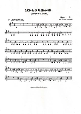 Choro para Alessandra