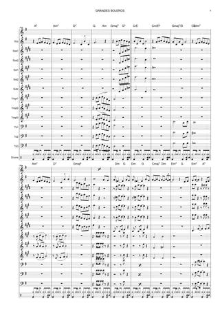 =======================================&
# A7 Am7 D7 G Am Gmaj7 G7 C/E Cm/Eb Gmaj7/D C#dim7
Voz
=======================================&
#
Œ ˆ«««« ««««
ˆˆ««««
««««
««««
««««ˆ ˆ ˆ ˆ««««
ˆ«««« ««««
ˆ ˆ««««
««««
««««
««««ˆ ˆ ˆ ˙««««
ˆ««««
£
ˆ««««
ˆ«««« ˙««««. Œ Œ »»»»
»»»»
œ œ»»»»
»»»»
»»»»
»»»»
œ œ œ œ ««««
««««««
«««
«««««ˆ
ˆ
ˆ
ˆ
˙»»»»
Œ ˆ«««« ««««
ˆˆ««««
««««
««««
««««ˆ ˆ ˆ ««««
««««««
«««
«««««ˆ
ˆ
ˆ
ˆ
˙«««« Œ ˆ«««« ««««
ˆ ˆ««««
««««
««««
««««ˆ ˆˆ
Sxa1
=======================================&
##
## ∑ ∑ ∑ ∑ Ó
««««««
«««««
«««««
««««
ˆ ˆ ˆ nˆ ˙»»»»
. œ»»»»
nw
∑ ∑
Sxa2
=======================================&
##
## ∑ ∑ ∑ ∑ Ó
ˆ««««««
«««««
«««««
««««
ˆ ˆ nˆ ˙»»»»
. œ»»»»
w ∑ ∑
Sxt1
=======================================&
##
#
∑ ∑ ∑ ∑ Ó œ»»»»
»»»»»
»»»»»
»»»»»»
œ œ nœ ˙_»»»»
. œ»»»»
nw
∑ ∑
Sxt2
=======================================&
##
#
∑ ∑ ∑ ∑ Ó »»»»
»»»»»
»»»»»
»»»»»»œ œ œ nœ ˙»»»»
. œ»»»»
‹w ∑ ∑
Sxbr
=======================================&
##
## ∑ ∑ ∑ ∑ Ó
««««««
«««««
«««««
««««
ˆ ˆ ˆ nˆ ˙««««
. ˆ«««« w ∑ ∑
Tmpt1
=======================================&
##
#
∑ ∑ ∑ Œ œ»»»»
»»»»
œ œ»»»»»»
»»»»»
»»»»»
»»»»
œ œœ ˙«««« Ó ∑ ∑ ∑ ∑
Tmpt2
=======================================&
##
#
∑ ∑ ∑ Œ ««««
««««
ˆ ˆ ˆ««««
«««««
«««««
«««««
ˆ ˆˆ ˙«««« Ó ∑ ∑ ∑ ∑
Tmpt3
=======================================&
##
#
∑ ∑ ∑ Œ «««« ««««
ˆ ˆˆ««««
«««««
«««««
«««««
ˆ ˆ ˆ_ ˙«««« Ó ∑ ∑ ∑ ∑
Tb1
=======================================?
# ∑ ∑ ∑ Œ
œ»»»»
»»»»
œ_ »»»»»»
»»»»»
»»»»»
»»»»
œ_œ œœ ˙»»»» Ó ∑ ∑
˙__»»»»»
. »»»
»»»»œ_ œ__ w__
Tb2
=======================================?
# ∑ ∑ ∑ Œ »»»»
»»»»œ œ œ»»»»»
»»»»»
»»»»
»»»»
œ œœ ˙»»»»
Ó ∑ ∑
˙_»»»»
. »»»»
»»»»œ œ_ #w_
Tb3
=======================================?
# ∑ ∑ ∑ Œ »»»»
»»»»
œ œ »»»»»
»»»»»
»»»»»
»»»»
œœ œœ ˙»»»»
Ó ∑ ∑
˙»»»»
. »»»»
»»»»
œ œ bw
Drums
=======================================/ «««««««« ««««««
ˆ
¿ ¿¿««««««
¿¿
«««««««««««
««««««««
««««««
¿
ˆ
¿ ¿
ˆˆˆ
¿
«««««««« ««««««
¿
ˆ
¿¿««««««
¿¿
«««««««« «««
««««««««
««««««
ˆ
¿ ¿
ˆ
¿
ˆ
¿
ˆ «««««««« ««««««
ˆ
¿ ¿¿««««««
¿¿
«««««««««««
««««««««
««««««
¿
ˆ
¿¿
ˆˆ
¿
ˆ «««««««« ««««««
ˆ
¿ ¿¿««««««
¿¿
«««««««« «««
««««««««
««««««
¿
ˆ
¿
ˆ
¿
ˆˆ
¿
«««««««« ««««««
ˆ
¿ ¿¿««««««
¿¿
«««««««««««
««««««««
««««««
¿
ˆ
¿
ˆˆ
¿¿
ˆ «««««««« ««««««
ˆ
¿ ¿¿««««««
¿¿
«««««««««««
««««««««
««««««
ˆ
¿¿
ˆ
¿
ˆ
¿
ˆ «««««««« ««««««
¿
ˆ
¿¿««««««
¿¿
«««««««««««
««««««««
««««««
¿
ˆ
¿
ˆ
¿
ˆˆ
¿
«««««««« ««««««
ˆ
¿ ¿¿««««««
¿¿
«««««««««««
««««««««
««««««
ˆ
¿¿
ˆˆ
¿
ˆ
¿
«««««««« ««««««
ˆ
¿ ¿¿««««««
¿¿
«««««««« «««
««««««««
««««««
ˆ
¿ ¿ ¿
ˆˆ
¿
ˆ
l
l
l
l
l
l
l
l
l
l
l
l
l
l
l
l
l
l
l
l
l
l
l
l
l
l
l l
l
l
l
l
l
l
l
l
l
l
l
l
l
l
l
l
l
l
l
l
l
l
l
l
l
l
55
l
l
l
l
l
l
l
l
l
l
l
l
l
l
l
l
l
l
l
l
l
l
l
l
l
l
l l
l
l
l
l
l
l
l
l
l
l
l
l
l
l
l
l
l
l
l
l
l
l
l
l
l
l l
l
l
l
l
l
l
l
l
l
l
l
l
l
l
l
l
l
l
l
l
l
l
l
l
l
l l
l
l
l
l
l
l
l
l
l
l
l
l
l
l
l
l
l
l
l
l
l
l
l
l
l
ll
l
l
l
l
l
l
l
l
l
l
l
l
l
l
l
l
l
l
l
l
l
l
l
l
l
l l
l
l
l
l
l
l
l
l
l
l
l
l
l
l
l
l
l
l
l
l
l
l
l
l
l
l l
l
l
l
l
l
l
l
l
l
l
l
l
l
l
l
l
l
l
l
l
l
l
l
l
l
l l
l
l
l
l
l
l
l
l
l
l
l
l
l
l
l
l
l
l
l
l
l
l
l
l
l
l l
l
l
l
l
l
l
l
l
l
l
l
l
l
l
l
l
l
l
l
l
l
l
l
l
l
l
=======================================&
# Am7 D7 Gmaj9
‘
Dm G Dm G Cmaj7 Dm Em7 G Em7 A7
=======================================&
#
ˆ««««
«««« ««««
ˆ ˆ««««
««««
««««
««««ˆ ˆ ˆ ˆ ˙««««
£
ˆ«««« ˆ««««
ˆ««««
˙««««. Œ Ó. ««««
««««
ˆ ˆ ˆ««««
jnˆ««««
. ˆ«««« ««««
««««
ˆ ˆ ˆ««««
jnˆ««««
. ˆ«««« ««««
««««ˆ ˆ ««««
«««««
««««
««««
ˆ ˆˆ ˆ ««««
««««
ˆˆ
£
««««
«««««
««««
ˆˆˆ ˙«««« Œ «««« ««««
ˆ ˆ «««« ««««
ˆ ˆ ˆ«««« Œ «««« ««««
ˆ ˆ
=======================================&
#### ∑ ∑ Œ
œ
___»»»»»
»»»»
œ__»»»»
»»»»»
»»»»
»»»»
œ_ œ__œ œ_ œ_»»»» Œ Ó ‰ œ»»»»
J »»»» »»»»
œ_œ œ»»»» Œ ‰ œ»»»»
J »»»» »»»»
œ_œ œ»»»» Œ ∑ ∑
œ_»»»»
»»»»
œ_
Œ ‰
#œ_»»»»
J œ_»»»»
J
‰
=======================================&
##
## ∑ ∑ Œ
»»»»
»»»»
œ__œ_œ»»»»
»»»»»
»»»»
»»»»
œ_œ œ œ»»»» Œ Ó ‰nœ»»»»
J œ»»»»
»»»»
œ œ»»»» Œ ‰nœ»»»»
J »»»»
»»»»
œ œ œ»»»» Œ ∑ ∑
»»»»
»»»»
œ œ
Œ ‰ œ»»»»
J œ»»»»
J ‰
=======================================&
##
#
∑ ∑ Œ
œ»»»»
»»»»
œ»»»»
»»»»
»»»»
»»»»»
œ œ œ œ œ»»»» Œ Ó ‰ œ»»»»
J »»»»
»»»»
œ œ œ»»»» Œ ‰ œ»»»»
J »»»»
»»»»
œ œ œ»»»» Œ ∑ ∑
œ_»»»»
»»»»
œ_
Œ ‰
œ_»»»»
J œ_»»»»
J
‰
=======================================&
##
#
∑ ∑ Œ »»»»
»»»»
œ œˆ««««
««««
«««««
««««
ˆ ˆ ˆ ˆ«««« Œ Ó ‰ œ»»»»
J œ»»»»
»»»»
œ œ»»»»
Œ ‰ œ»»»»
J »»»»
»»»»
œ œ œ»»»»
Œ ∑ ∑
œ»»»»
»»»»
œ
Œ ‰ œ»»»»
J œ»»»»
J ‰
=======================================&
##
## ∑ ∑ Œ »»»» »»»»
œ œ œ»»»»
»»»»
»»»»
»»»»
œ œ œ œ»»»» Œ Ó
ˆ_««««
j
‰
ˆ_«««« ««««
ˆ ˆ«««« Œ
ˆ_««««
j
‰
««««««««
ˆ_ˆ ˆ«««« Œ ∑ ∑
ˆ_««««
. ˆ««««
j ˆ««««
ˆ«««« ««««
ˆ
=======================================&
### ‰ œ»»»»
J »»»» »»»»
œ œ ˙»»»»
‰ œ»»»»
J »»»»
»»»»
œ œ ˙»»»»
∑ Œ
œ_»»»»
»»»»
»»»»
œ_œ_œ_»»»»
J
‰ Œ Ó ‰
œ_»»»»
J
Œ Ó ‰
œ_»»»»
J
Œ ˙«««« ˙»»»»
w ∑
=======================================&
### ‰ ˆ««««
j««««
««««
ˆ ˆ ˙»»»»
‰ ˆ««««
j«««« ««««
ˆ ˆ ˙»»»»
∑ Œ
œ»»»»
»»»»
»»»»
œ œœ»»»»
J ‰ Œ Ó ‰ œ»»»»
J Œ Ó ‰ œ»»»»
J Œ ˙«««« n˙«««« w ∑
=======================================&
##
#
‰
ˆ««««
j««««
««««
ˆ ˆ ˙«««« ‰
ˆ««««
j «««« ««««
ˆ ˆ ˙«««« ∑ Œ »»»»
»»»»
»»»»
œœœ œœ»»»»
J ‰ Œ Ó ‰ œ»»»»
J Œ Ó ‰ œ»»»»
J Œ ˙««««
˙««««
w ∑
=======================================?
# ∑ ∑ ∑ Œ
»»»»»
»»»»»
»»»»»
œ
___œ
___œ
___œ
___»»»»»
J
‰ Œ Ó ‰
œ__»»»»
J
‘ ∑ ∑ ‰ œ»»»»
J œ_»»»»
»»»»
#œ_ œ_»»»» Œ
=======================================?
# ∑ ∑ ∑ Œ
»»»»
»»»»
»»»»
œ_œ_œ_œ_»»»»
J
‰ Œ Ó ‰
œ_»»»»
J
Œ ‘ ∑ ∑ ‰ œ»»»»
J œ»»»»
»»»»
œ œ»»»» Œ
=======================================?
# ∑ ∑ ∑ Œ
»»»»
»»»»
»»»»
œœ œœ»»»»
J
‰ Œ Ó ‰ œ»»»»
J
‘ ∑ ∑ ‰ œ»»»»
J »»»» »»»»
œ œ œ»»»»
Œ
=======================================/ «««««««« ««««««
ˆ
¿ ¿¿««««««
¿¿
«««««««««««
««««««««
««««««
ˆ
¿¿ ¿
ˆˆ
¿
ˆ «««««««« ««««««
ˆ
¿ ¿¿««««««
¿¿
«««««««««««
««««««««
««««««
ˆ
¿¿
ˆ
¿
ˆˆ
¿
«««««««« ««««««
¿
ˆ
¿¿««««««
¿¿
«««««««««««
««««««««
««««««
ˆ
¿¿
ˆˆ
¿
ˆ
¿
«««««««« ««««««
¿
ˆ
¿¿««««««
¿¿
«««««««««««
««««««««
««««««
¿
ˆ
¿
ˆ
¿
ˆ
¿
ˆ ««««««««««««««
¿
ˆ
¿¿««««««
¿¿
«««««««««««
««««««««
««««««
¿
ˆ
¿
ˆ
¿
ˆ
¿
ˆ «««««««« ««««««
¿
ˆ
¿¿««««««
¿¿
«««««««««««
««««««««
««««««
ˆ
¿¿
ˆ
¿
ˆ
¿
ˆ «««««««« ««««««
ˆ
¿ ¿¿««««««
¿¿
«««««««««««
««««««««
««««««
¿
ˆ
¿ ¿
ˆˆ
¿
ˆ «««««««« ««««««
¿
ˆ
¿¿««««««
¿¿
«««««««««««
««««««««
««««««
ˆ
¿¿ ¿
ˆˆˆ
¿
«««««««« ««««««
ˆ
¿ ¿¿««««««
¿¿
«««««««« «««
««««««««
««««««
ˆ
¿ ¿ ¿
ˆˆ
¿
ˆ
l
l
l
l
l
l
l
l
l
l
l
l
l
l
l
l
l
l
l
l
l
l
l
l
l
l
l l
l
l
l
l
l
l
l
l
l
l
l
l
l
l
l
l
l
l
l
l
l
l
l
l
l
l
64
l
l
l
l
l
l
l
l
l
l
l
l
l
l
l
l
l
l
l
l
l
l
l
l
l
l
l l
l
l
l
l
l
l
l
l
l
l
l
l
l
l
l
l
l
l
l
l
l
l
l
l
l
l l
l
l
l
l
l
l
l
l
l
l
l
l
l
l
l
l
l
l
l
l
l
l
l
l
l
ll
l
l
l
l
l
l
l
l
l
l
l
l
l
l
l
l
l
l
l
l
l
l
l
l
l
l l
l
l
l
l
l
l
l
l
l
l
l
l
l
l
l
l
l
l
l
l
l
l
l
l
l
l l
l
l
l
l
l
l
l
l
l
l
l
l
l
l
l
l
l
l
l
l
l
l
l
l
l
l l
l
l
l
l
l
l
l
l
l
l
l
l
l
l
l
l
l
l
l
l
l
l
l
l
l
l l
l
l
l
l
l
l
l
l
l
l
l
l
l
l
l
l
l
l
l
l
l
l
l
l
l
l l
l
l
l
l
l
l
l
l
l
l
l
l
l
l
l
l
l
l
l
l
l
l
l
l
l
l
GRANDES BOLEROS 4
 