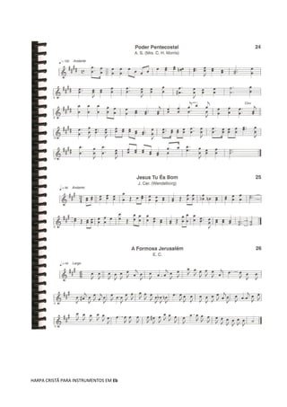 HARPA CRISTÃ PARA INSTRUMENTOS EM Eb
 