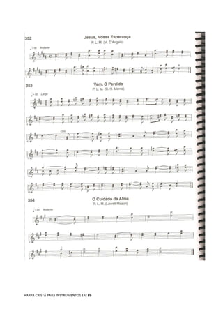 HARPA CRISTÃ PARA INSTRUMENTOS EM Eb
 