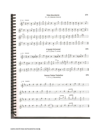 HARPA CRISTÃ PARA INSTRUMENTOS EM Eb
 