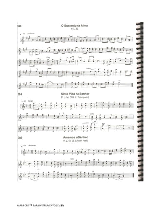 HARPA CRISTÃ PARA INSTRUMENTOS EM Eb
 
